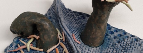 Dreamwork, Healing from shame, ceramic relief sculpture, wall hung, indoor, outdoor